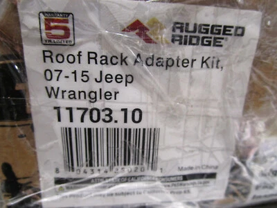 Rugged Ridge 11703.10 Roof Rack Adapter Kit Fits 07-18 Wrangler (JK) - Image 1 of 3