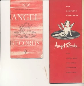 33tk-Papierkataloge/Beilagen-ANGEL Records 1954 und 1956 - Bild 1 von 1