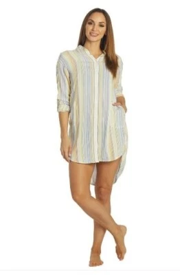 Camisa nova com etiquetas prAna Scheena manga longa botão para baixo tamanho pequeno - Imagem 1 de 3