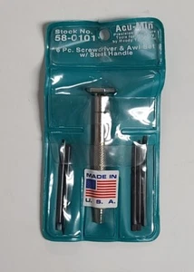 MOODY ACU-MINE 6 Pc. SCREWDRIVER & AWL SET MODEL 58-0101 - Picture 1 of 3