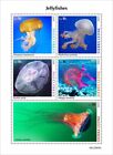 Sierra Leone - 2022 Jellyfish, Floating Bell, Moon - 5 Stamp Sheet - SRL220650a