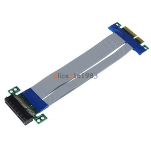 PCI-E 4X to 4X Riser Card Extender Express Extension Cable Flexible Ribbon cable - Foto 1 di 4