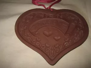 C Alan Johnson Idaho State Keksform 1989 Joy of Cookies! Herzform roter Ton - Bild 1 von 3
