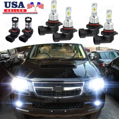 PARA Colorado 2009-12 - 6x Faros LED Hi-Lo + Kit de Bombillas Antiniebla 6000K Foto 1 de 4