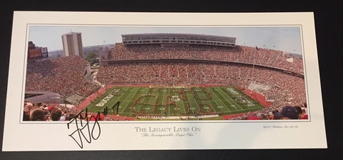ohio state buckeyes the legacy lives on script ohio 2001 autograph Poster Print Cover