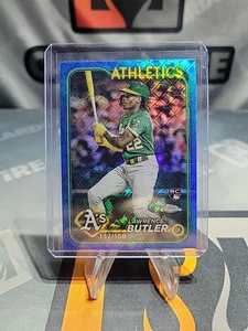 2024 Topps Chrome Logofractor Lawrence Butler Blue Refractor /150 - Picture 1 of 3