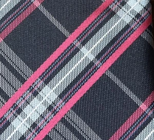 Valerie Garati Geometric Men's Tie Blue/Pink Necktie 3” 100% Polyester  - Picture 1 of 3