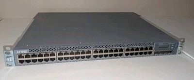 Juniper EX3300-48P 48 Port PoE+ Gigabit Switch w/ Rack Mounts - Image 1 of 4