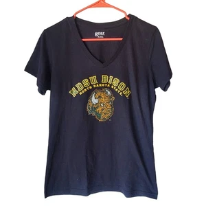 NDSU North Dakota State University Bison Kurzarm Bling Tee Medium schwarz - Bild 1 von 4