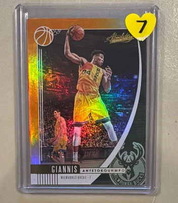 2019-20 Panini Absolute Memorabilia - Giannis Antetokounmpo #75 Orange /75 - Image 1 of 2