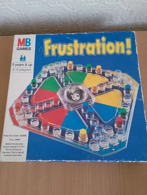VINTAGE FRUSTRATION Board Game Complete MB Games Family Pop O Matic VGC - Image 1 of 4