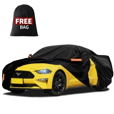 For Ford Mustang 1964-2024 Waterproof Car Cover All Weather with Door Zipper - Image 1 of 4