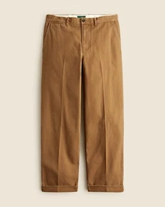 J. Crew Duck Canvas Creased Work Pants Size 35 Weathered Copper Brown - NWT - Picture 1 of 5