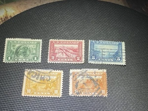 Antike US Briefmarken Scott #397-#400 Set in verschiedenen gebrauchten Erhaltung - Bild 1 von 7