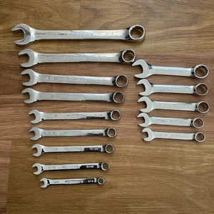 Husky 14 Piece Wrench Set Chrome Finish 12 Point SAE Standard & Short Length - Picture 1 of 12