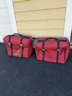 Juego de bolsas blandas vintage para sillín de motocicleta Honda Goldwing Hondaline Foto 1 de 3