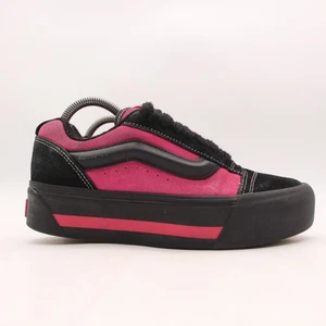 Vans Knu Skate Plateau gestapelte Turnschuhe Damen 9,5 Herren 8 schwarz pink - Bild 1 von 9
