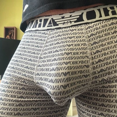 NUEVO CON ETIQUETAS Auténticos TRONCOS DE ALGODÓN ELÁSTICO CON LOGOTIPO COMPLETO GA EMPORIO ARMANI (2) Talla M Foto 1 de 4