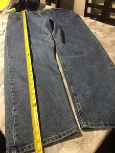 Pantalones de mezclilla Wrangler para hombre 44x30 azul calce regular pierna recta - Imagen 1 de 6