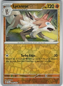 Pokemon Lycanroc 090/162 SV05: Temporal Forces NM Reverse Holo card - Picture 1 of 2