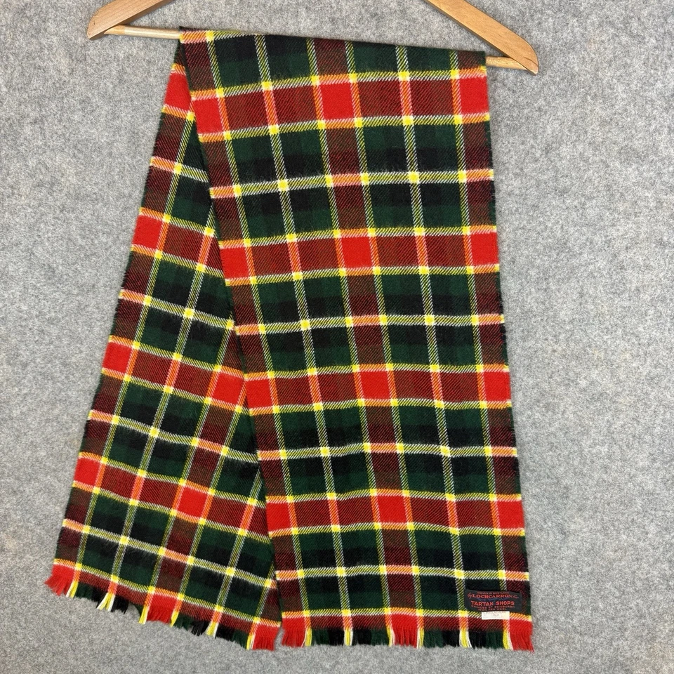 Lochcarron of Scotland Scarf Scotland 100% Wool Machlachlan Old Tartan Plaid - Image 1 of 4