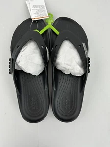 US Herren Größe 11 - Crocs All Terrain Flip Flops Sandles schwarz NEU 207712-001 - Bild 1 von 13
