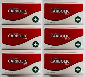 6 X Blue Power Carbolic Soap Antiseptic 125g/4.4 OZ. - Picture 1 of 4