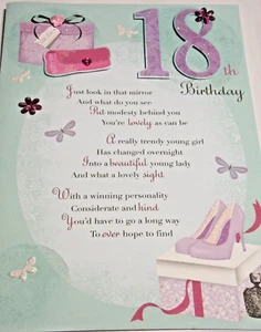 18th Birthday Card. Second Nature Range of Cards. - Picture 1 of 4