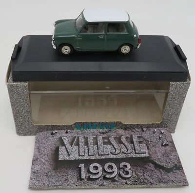 A Vitesse Mini Morris Cooper S 1963 Verde Tetto Bianco Identico Austin #013 IN - Immagine 1 di 4