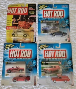 Lot of 4 - Johnny Lightning Hot Rod Magazine Die Cast Cars Lot NIB '55 Chevy - Picture 1 of 9