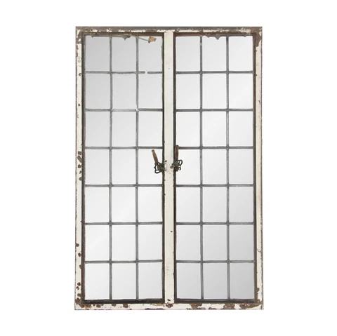 Steel Leaded Encasement Window with Bronze Hardware Cover