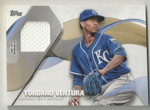 2017 TOPPS BASEBALL - YORDANO VENTURA - MAJOR LEAGUE MATERIAL RELIC - ROYALS