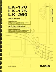 Casio LK-170 LK-175 LK-260 Keyboard USER GUIDE OWNER'S MANUAL - Picture 1 of 3