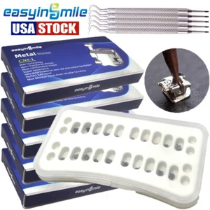Easyinsmile Dental Self-ligating Orthodontic Brackets Metal Braces ROTH/MBT 022 - Picture 1 of 11