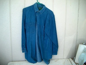 MEN'S DENIM SHIRT AL ALVIN XL  - Picture 1 of 4