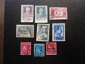 FINNLAND - Grüne Briefmarke / Briefmarke Nr. 181 182 183 185 188 192/195 Obl (A92) - Bild 1 von 2