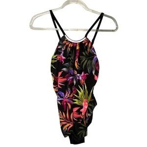 NWT Magicsuit Oasis Jill Flyway Tropical Floral Print One Piece Swimsuit Sz 10 - Picture 1 of 15