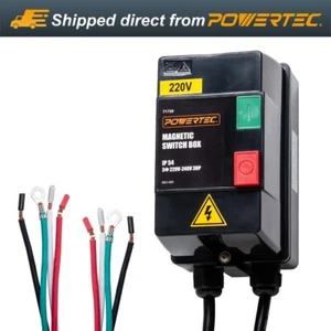 Caja de interruptor magnético trifásico POWERTEC 71739, 220-240V, 3 HP, aprobado por UL - Imagen 1 de 7