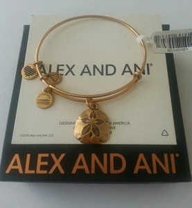 Alex and Ani Sand Dollar Charm Armreif Armband BOX Neu/Etikett Rafaelian Gold  - Bild 1 von 4