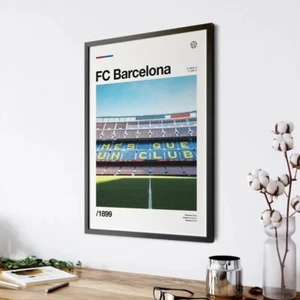 FCB - Barcelona - 20in x 30in - Black Framed Poster - Picture 1 of 5