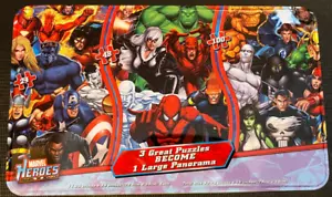 Marvel Heroes 3-in-1 Large Panorama Puzzle 172 XL L M Pieces Cardinal 2011 - Picture 1 of 8