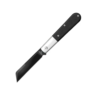 BEAR & SON KNIFE - 4" BARLOW -BLACK G10 HANDLES - D2 TOOL STEEL w DLC COATING - Image 1 of 2