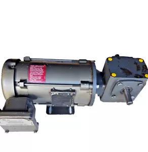 Baldor CM7006A Electric Motor For Hazardous Locations .5 HP & Gear Reducer - Picture 1 of 8