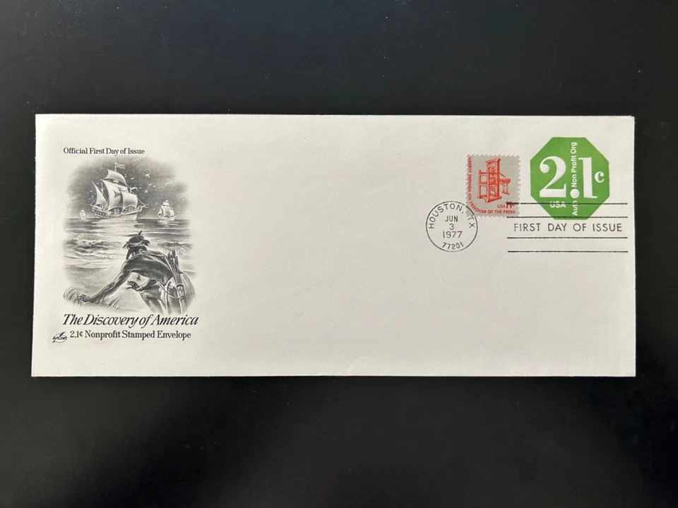 US Stamps SC# U578 Non-Profit 2.1c Stamped Envelope FDC 1977 - Image 1 of 1