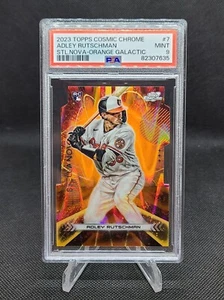 2023 Cosmic Cromo Adley Rutschman RC Stella Nova Arancione/25 PSA 9 Color Corrispondenza! - Foto 1 di 3
