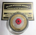 2018 "100 Years Of Armistice"  Poppy, Silver Stunner Coin, Ltd to 500, S2 C.O.A.