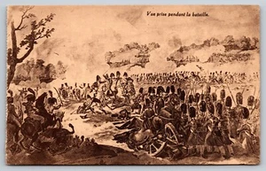 Postcard View taken during the battle Napoleon wars  1V - Bild 1 von 2
