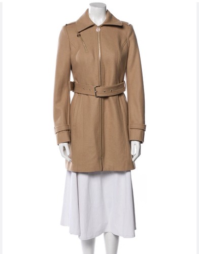 Michael Kors trench donna lungo kaki militare taglia L