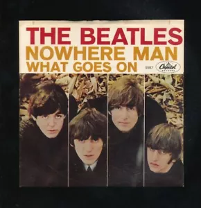 45tk-Beatles-CAPITOL 5587-(Nowhere Man/What goes on) with Picture Sleeve - Imagen 1 de 4