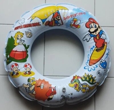 Original Vintage Nintendo 1988 Swimming Float / Ring, Tube Famicom, Unused, Blue - Image 1 of 4